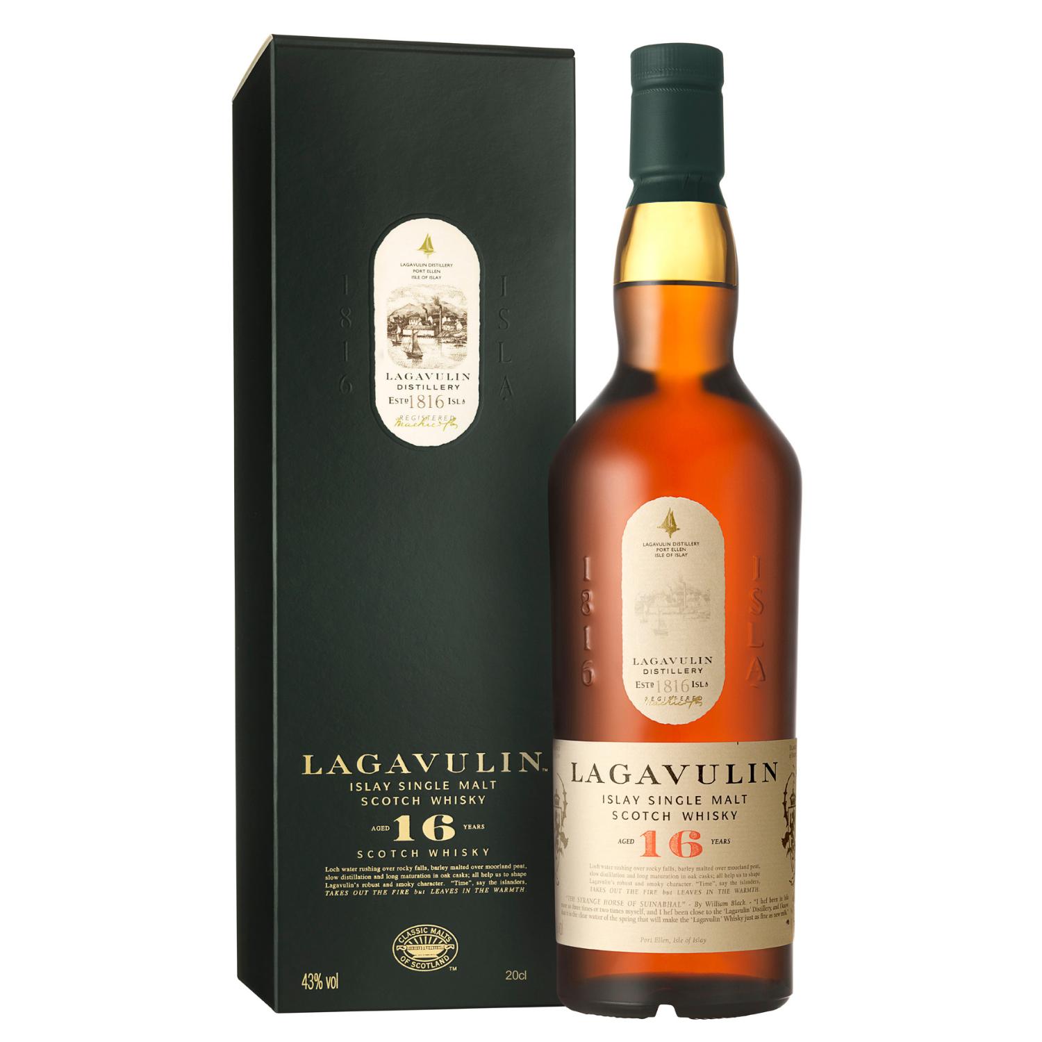 Lagavulin 16 Year Old Islay Single Malt Scotch Whisky