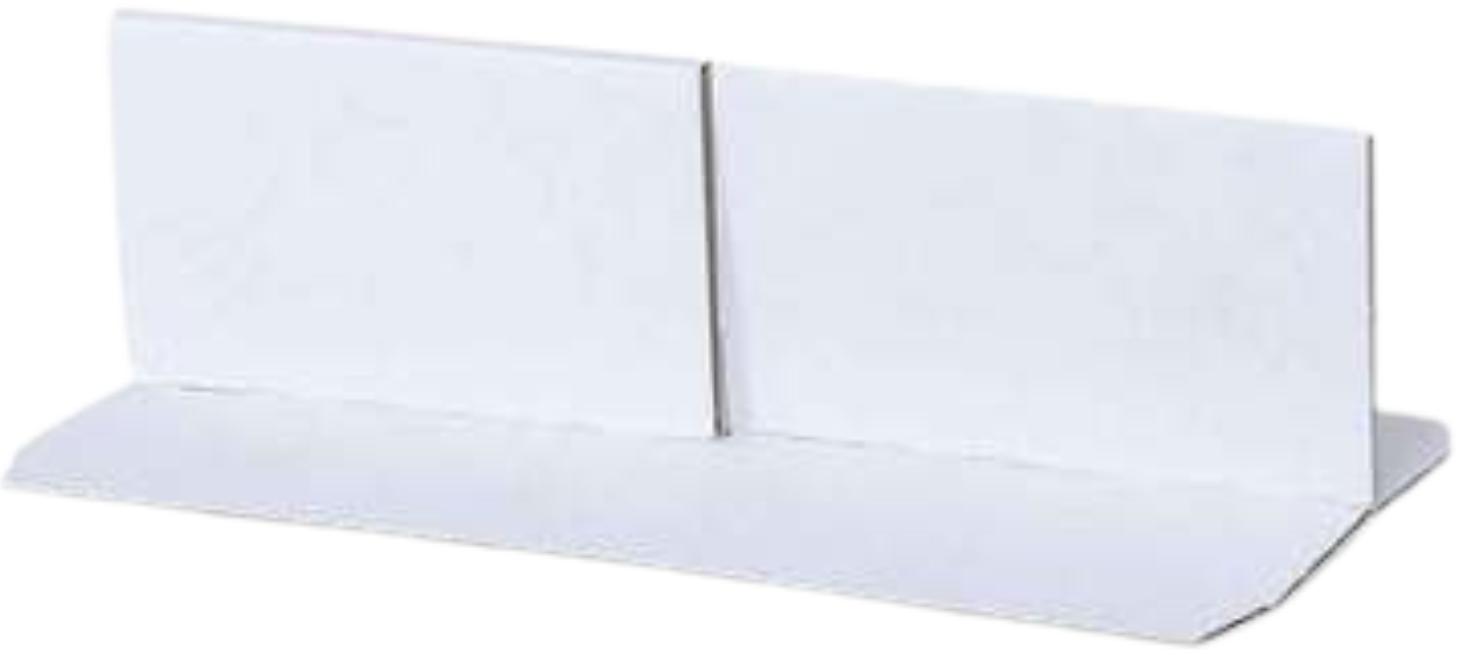 2er Einlage für Holzkiste weiß