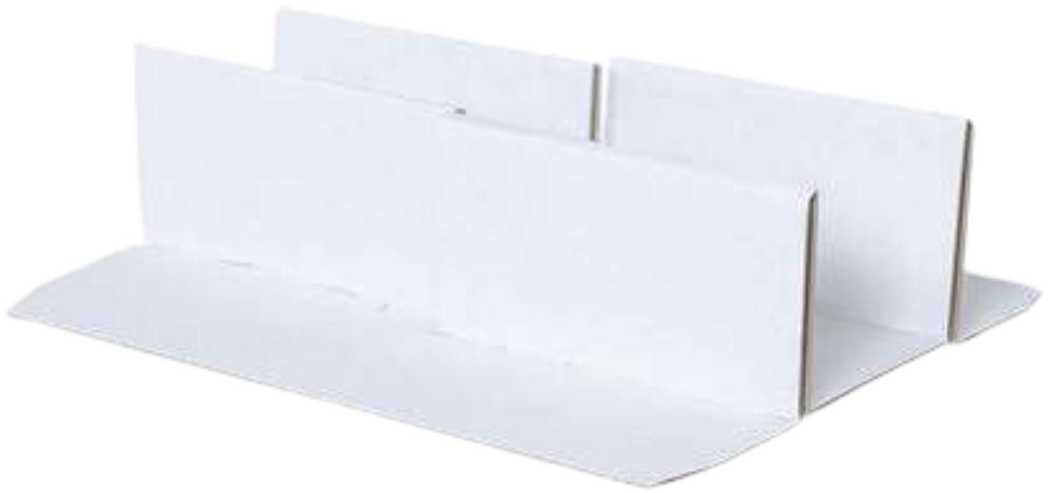 3er Einlage für Holzkiste weiß