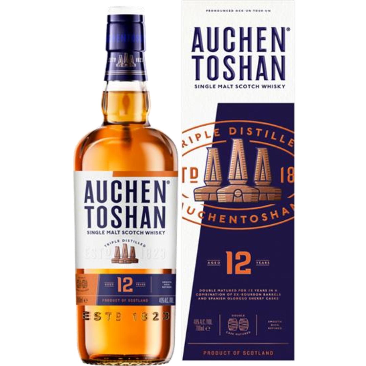Auchentoshan 12 Year Old Lowland Single Malt Scotch Whisky