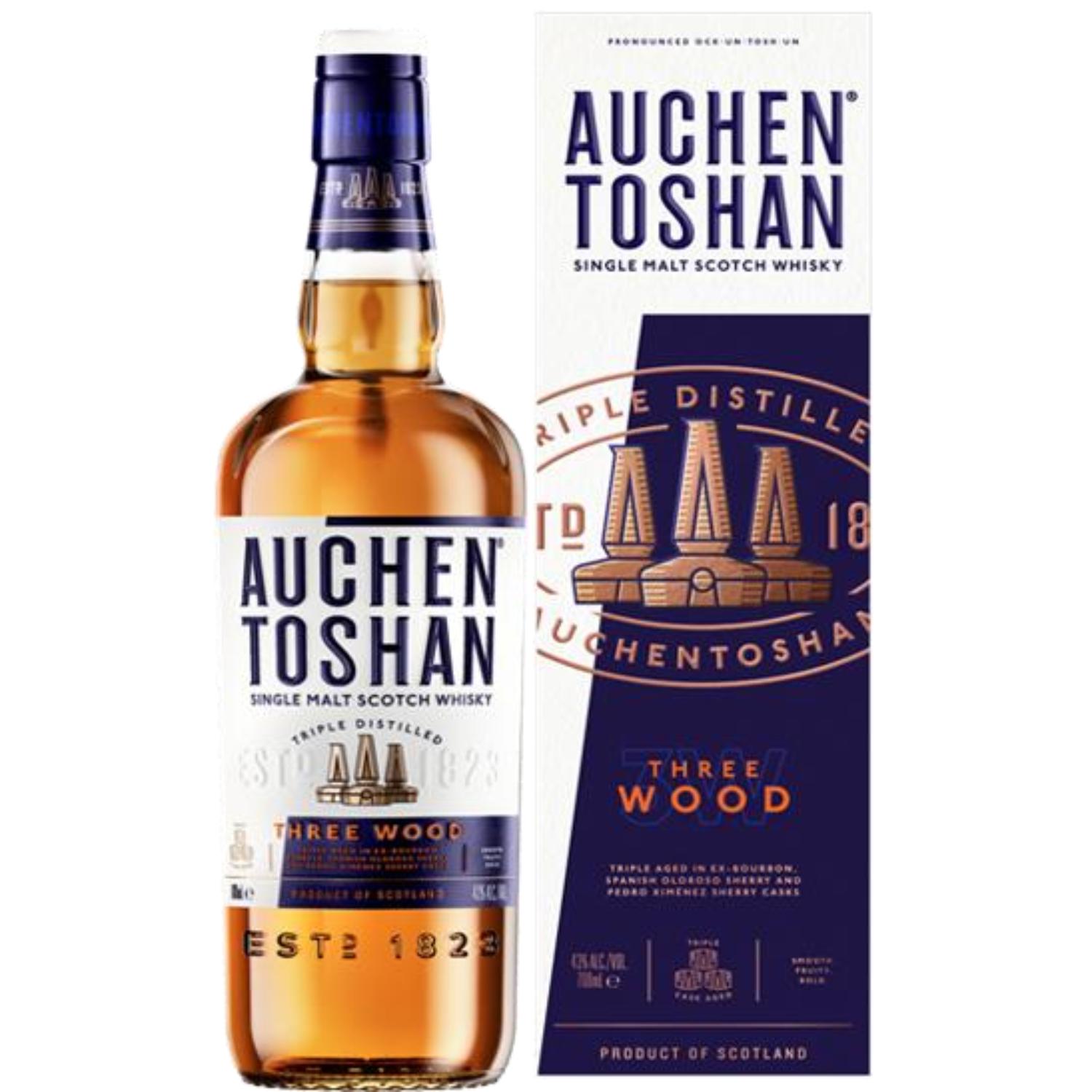 Auchentoshan Three Wood Lowland Single Malt Scotch Whisky