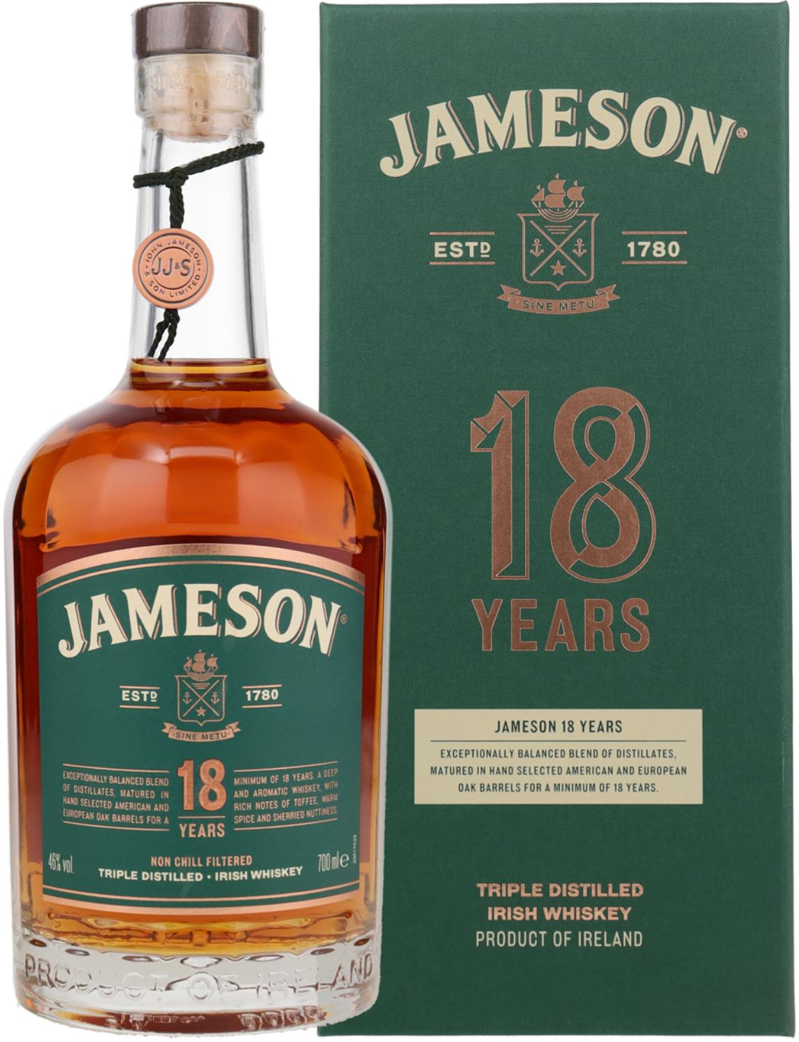 Jameson 18 Years Irish Whiskey
