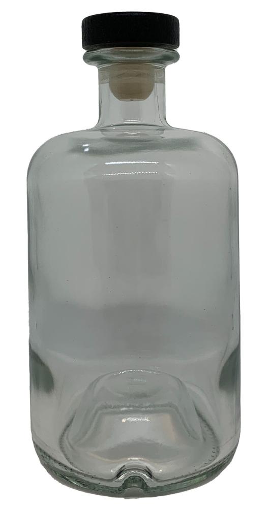 Apotheker Flasche 50cl        weiß mit Korkmündung