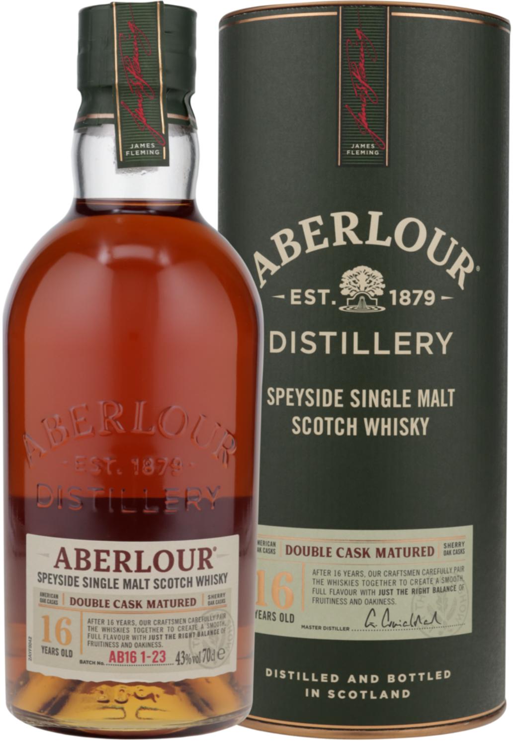 Aberlour 16 Year Old Double Cask Speyside Single Malt Scotch Whisky