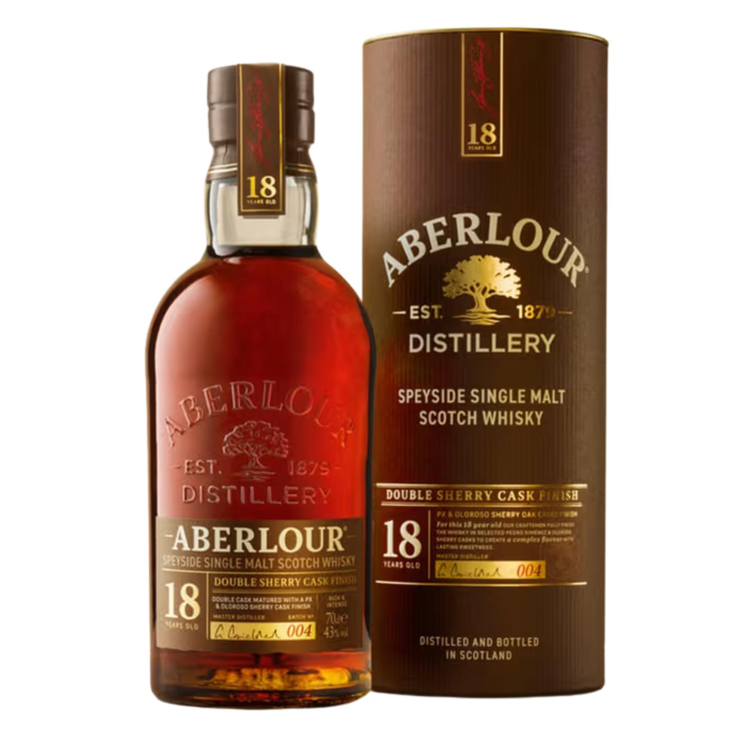 Aberlour 18 Year Old Double Sherry Cask Speyside Single Malt Scotch Whisky