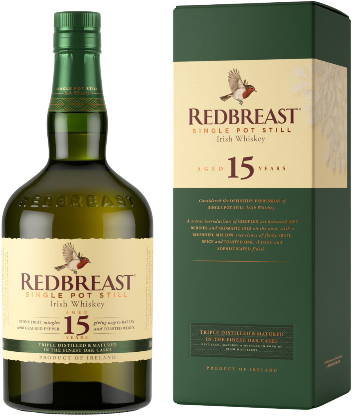 Redbreast 15 Years Single Pot Still Irish Whisky