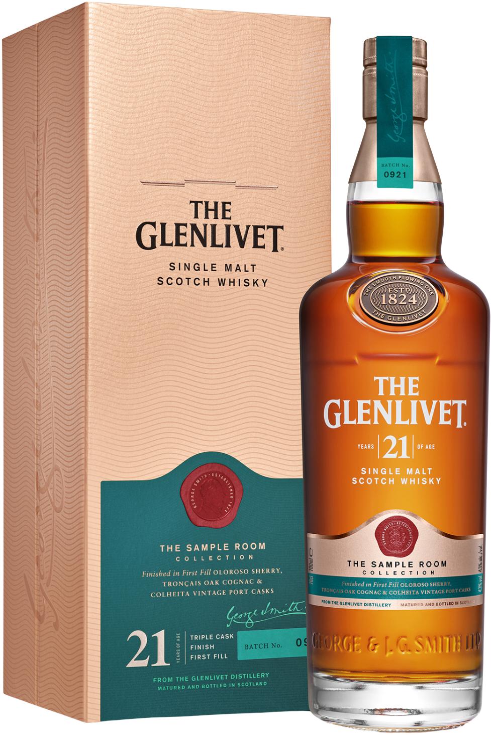 The Glenlivet 21 Year Old The Sample Room Speyside Single Malt Scotch Whisky