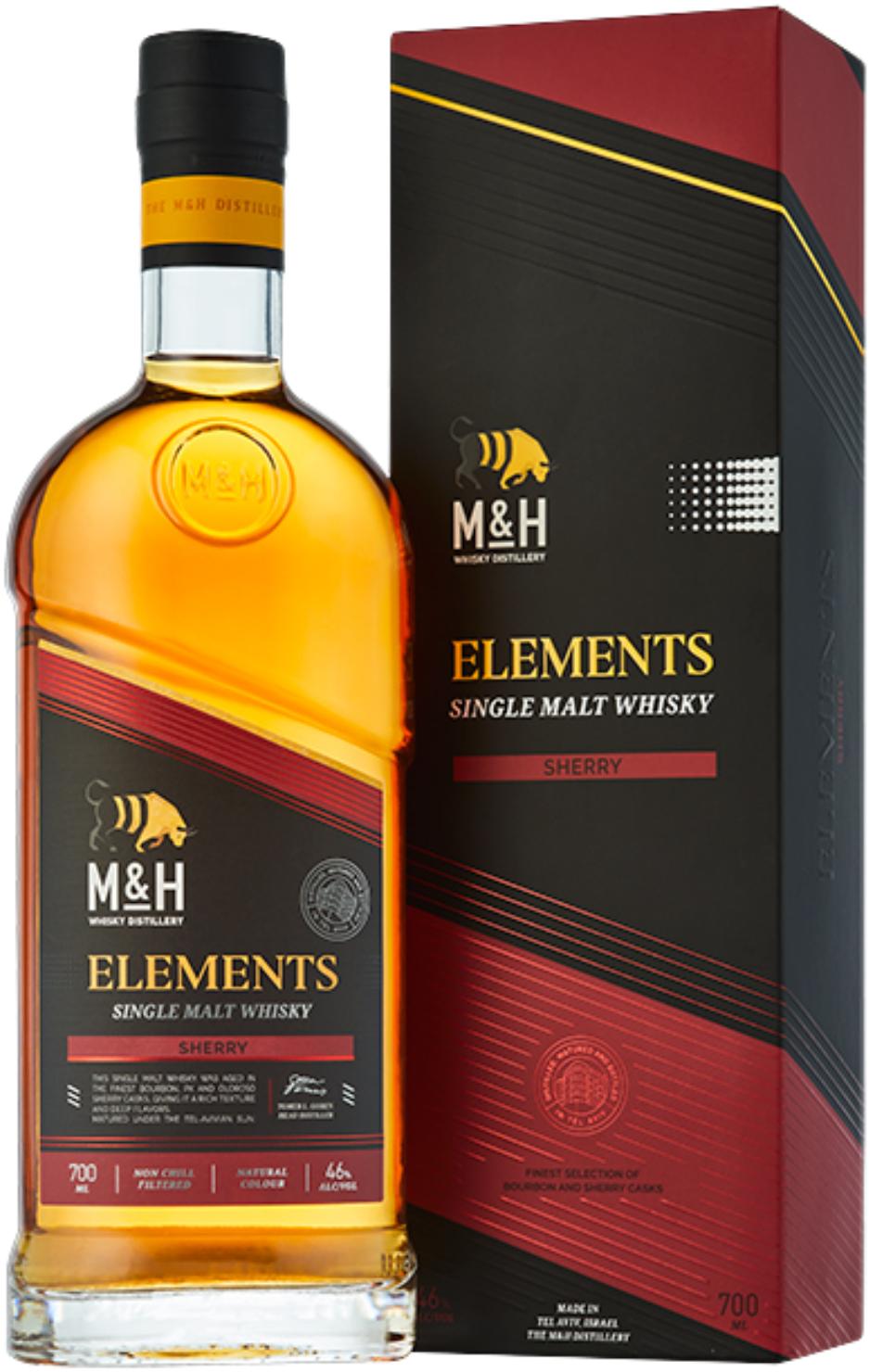 M&H Elements Sherry Cask Single Malt Whisky