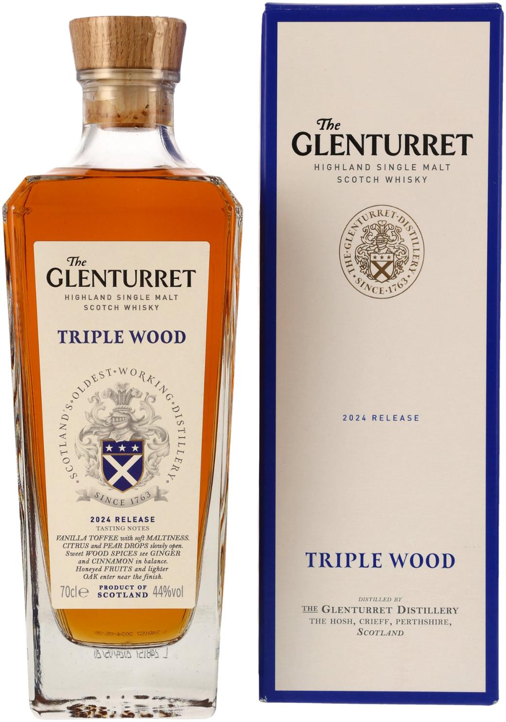 The Glenturret Triple Wood Release 2024 Highland Single Malt Scotch Whisky