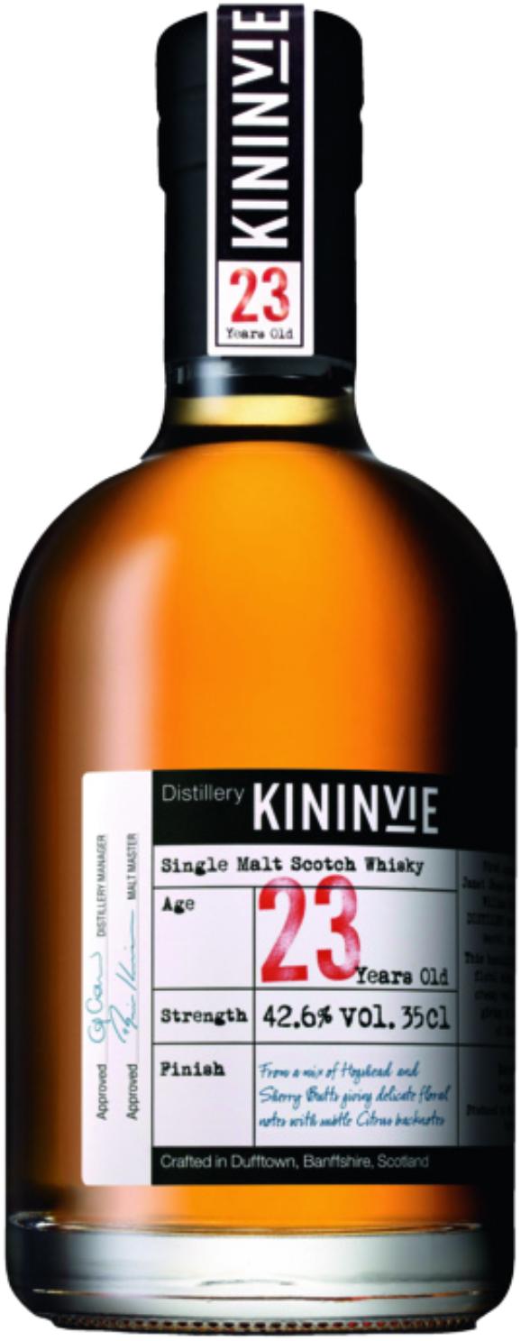 Kininvie 23 Year Old Speyside Single Malt Scotch Whiskey