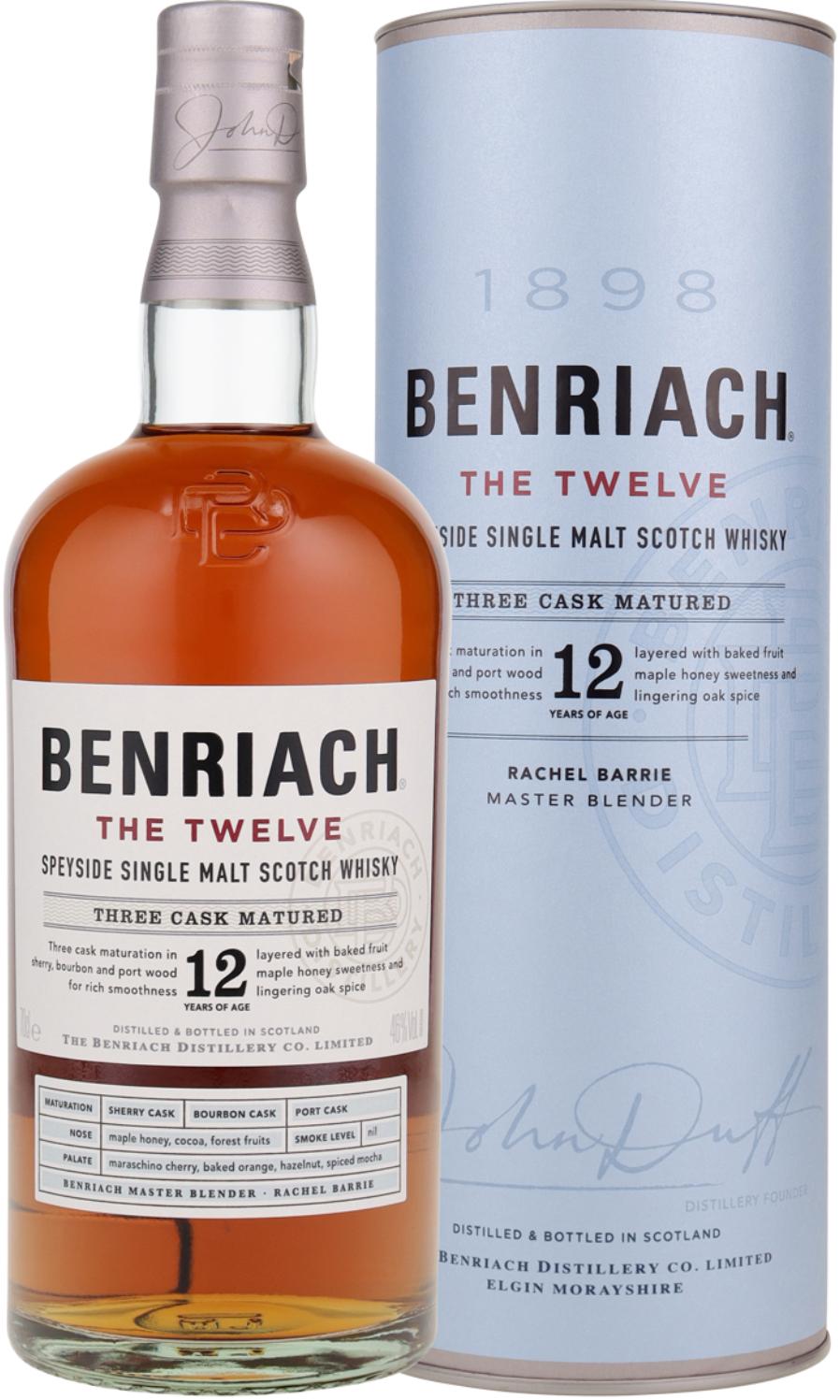 Benriach The Twelve 12 Year Old Speyside Single Malt Scotch Whisky