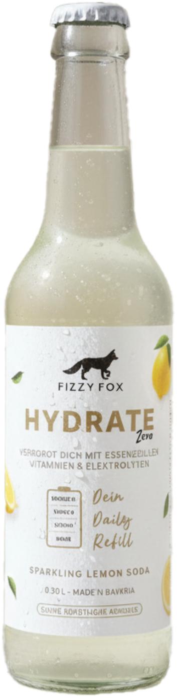 Fizzy Fox Lemon Infused Mineral Water Hydrate