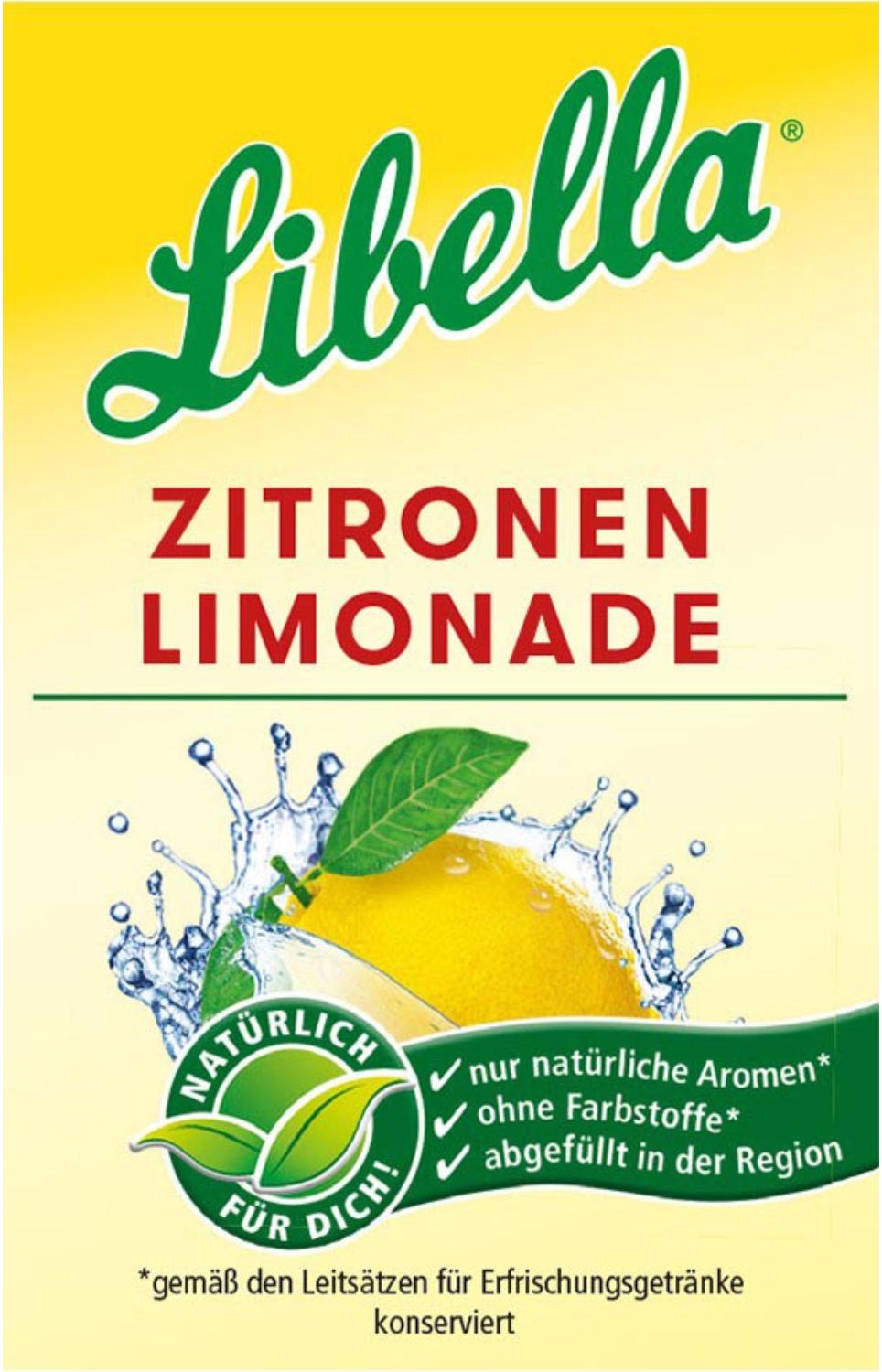 Libella Zitronenlimonade Postmix 65.00l Fertiggetränk