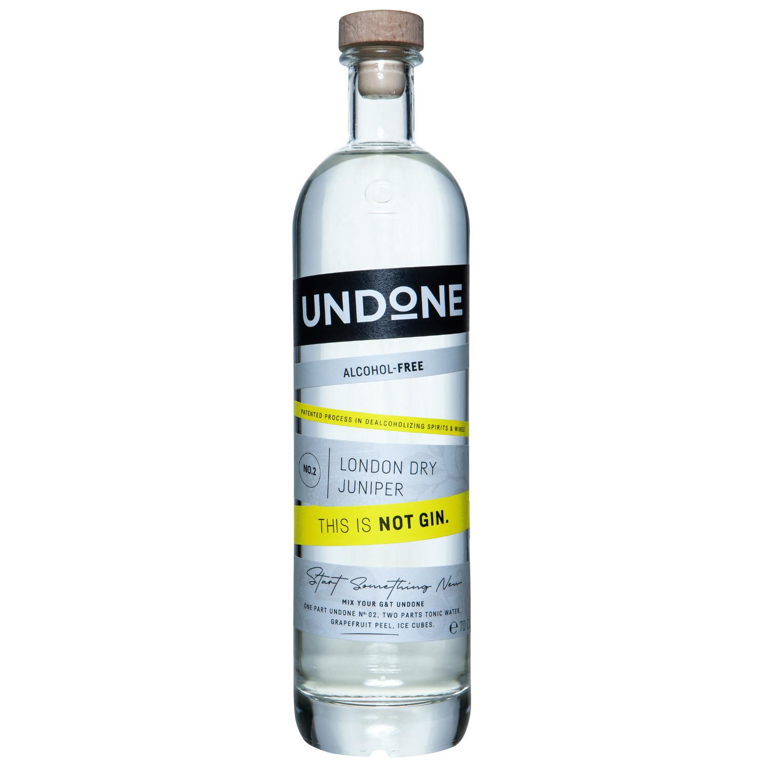 Undone No. 2 London Dry Junipe Not Gin alkoholfrei