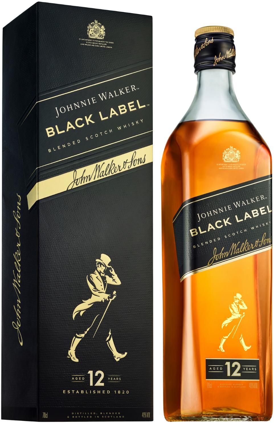 Johnnie Walker Black Label 12 Year Old Blended Scotch Whisky