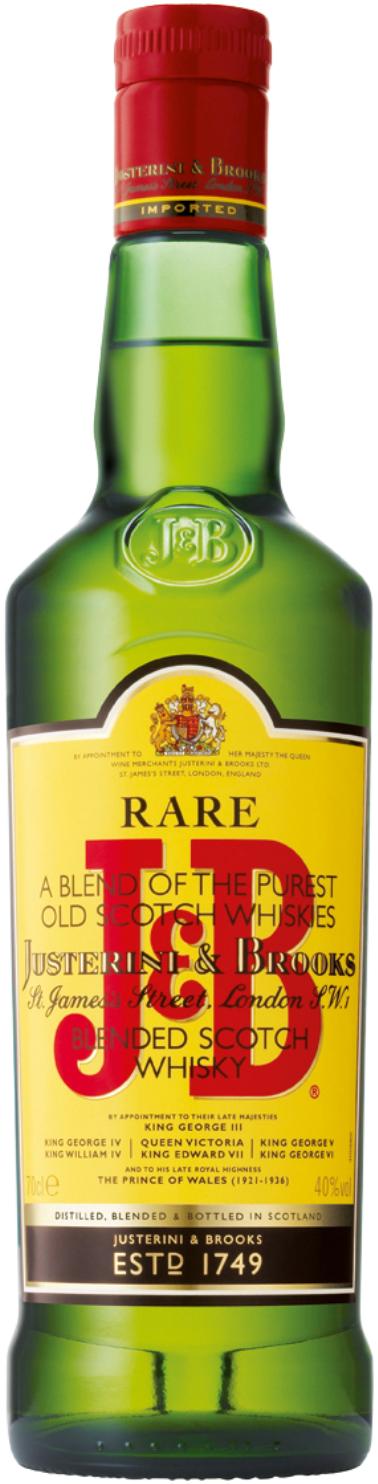 J & B Rare Blended Scotch Whiskey