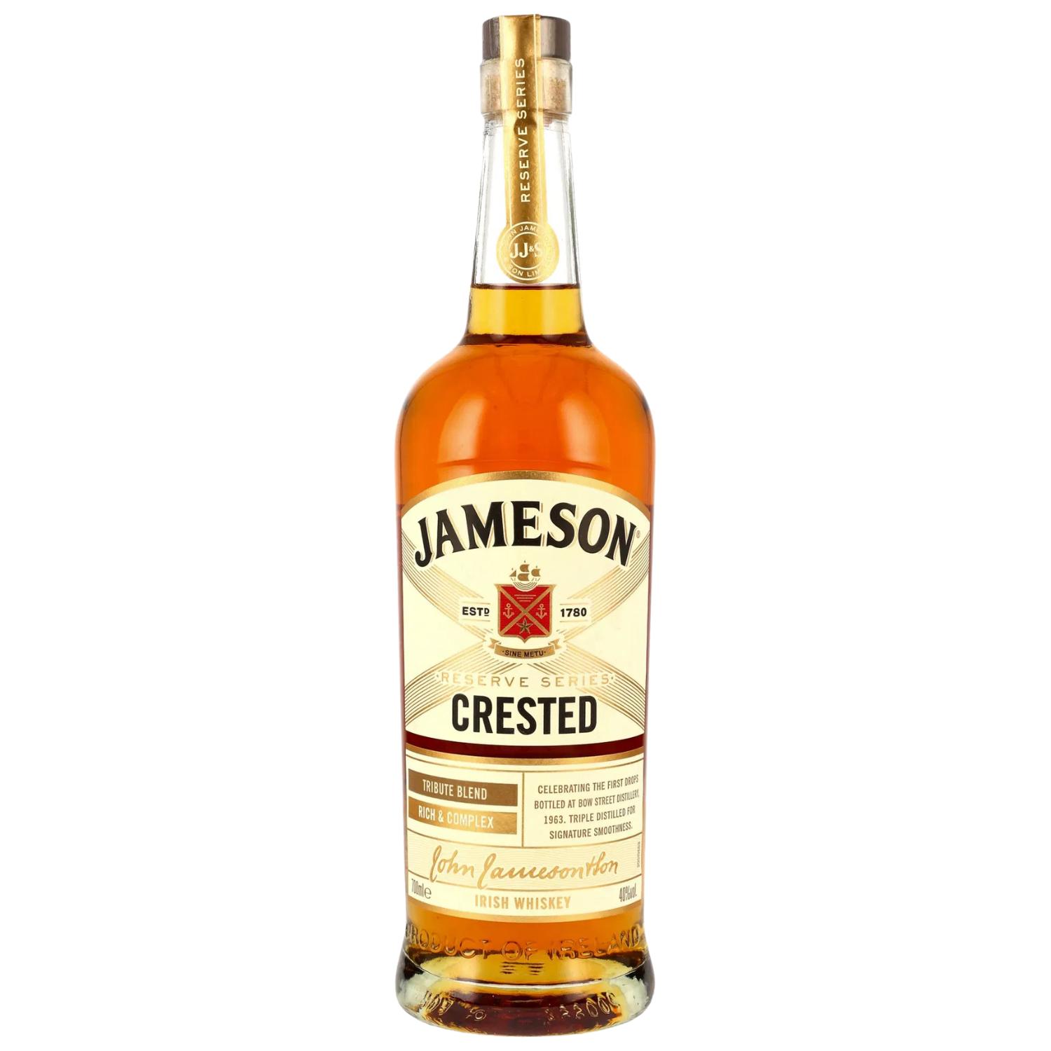 Jameson Crested Tripple Distilled Irish Whiskey