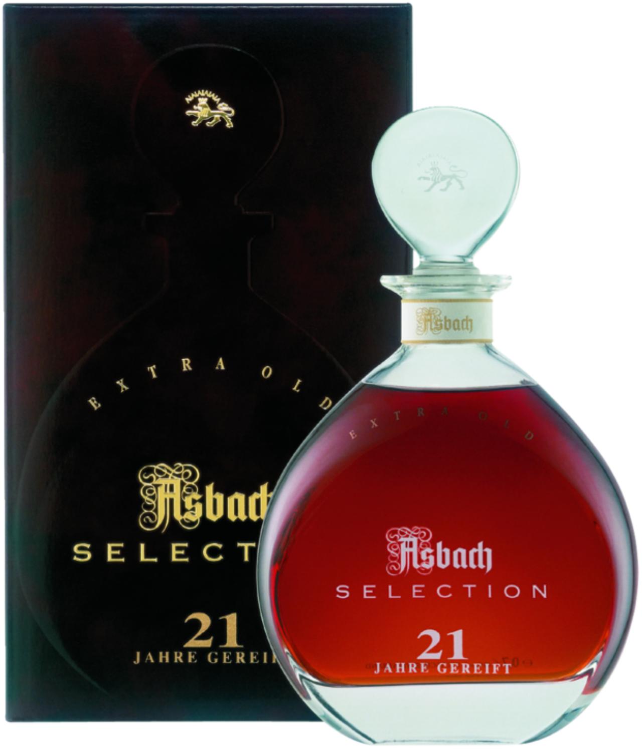 Asbach Selection 21 Jahre Glaskaraffe