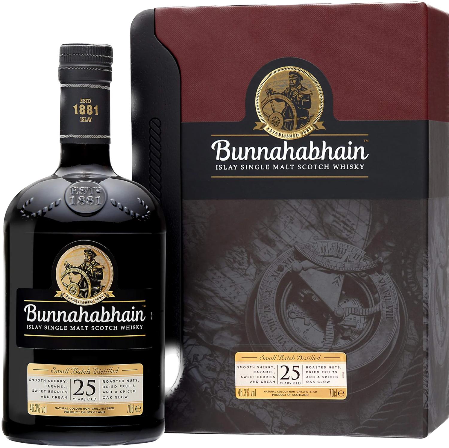 Bunnahabhain 25 Year Old Islay Single  Malt Scotch Whisky