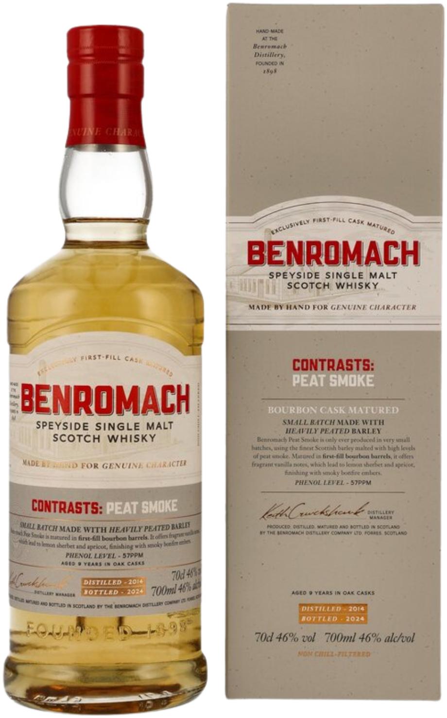 Benromach Peat Smoke 2014/2024 Speside Single Malt Whisky