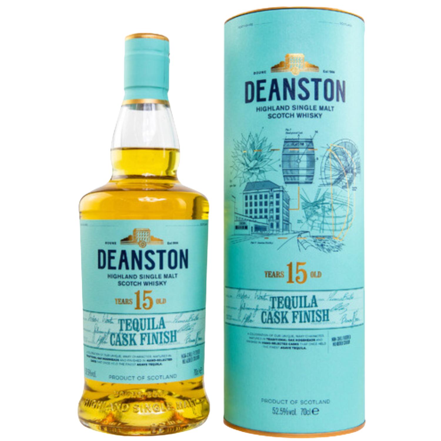Deanston 15 Year Old Tequila Cask Finish Highland Single Malt Scotch Whisky