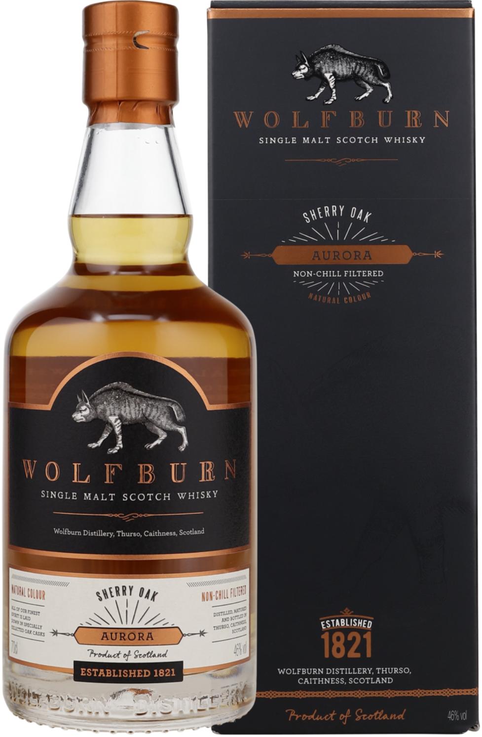Wolfburn Aurora Sherry Oak Highland Single Malt Scotch Whisky