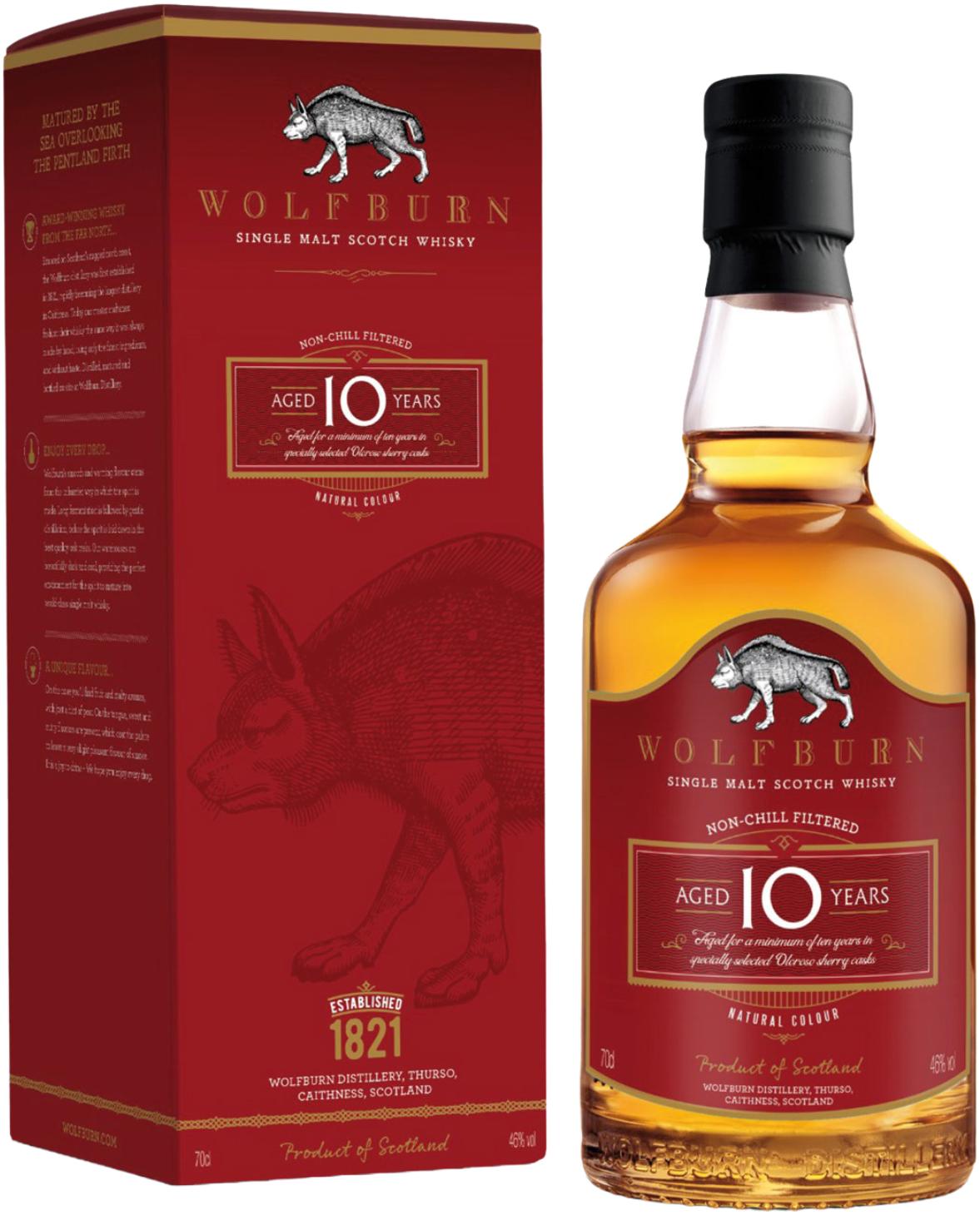 Wolfburn 10 Year Old Oloroso Sherry Cask Highland Single Malt Scotch Whisky
