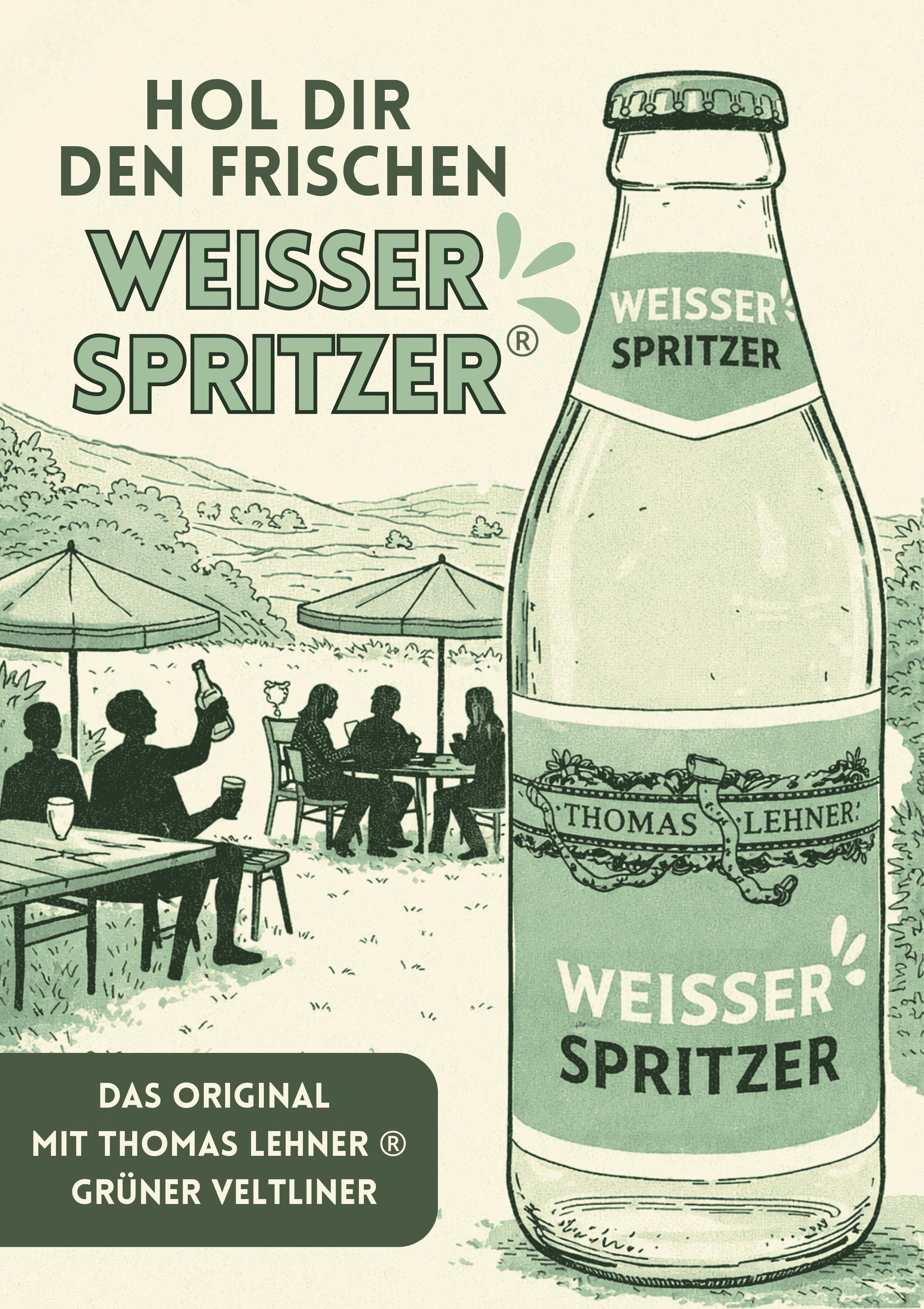 Thomas Lehner Weisser Spritzer Hohlkammerplatte DIN A1 Plakat